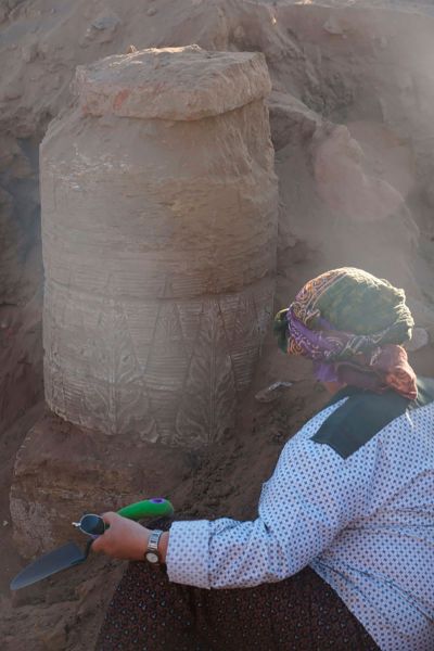 Во время экспедиции была обнаружена древняя колонна храма Аманитере и Натакамани. Абу Эртейла 2017
